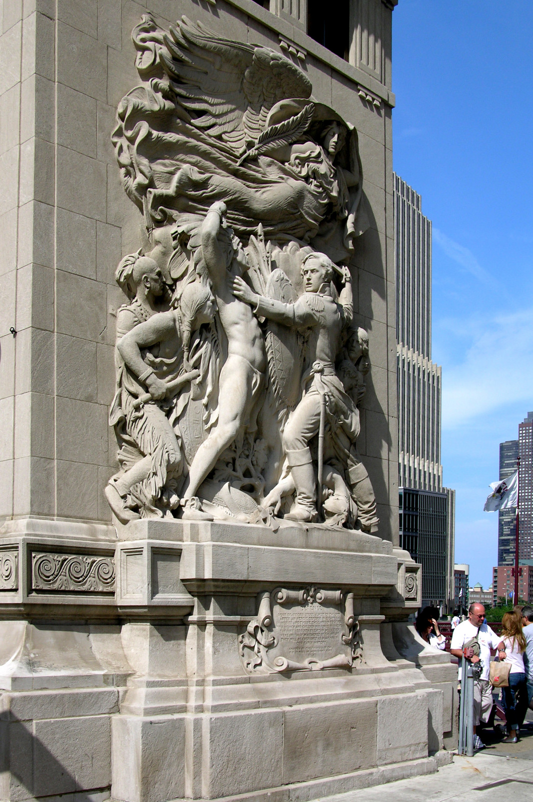 bridge -                         sculpture on the southwest pier